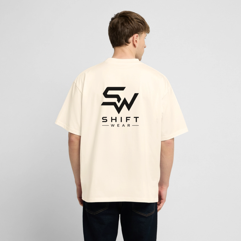 Oversized Heavyweight Unisex T-Shirt - Creme