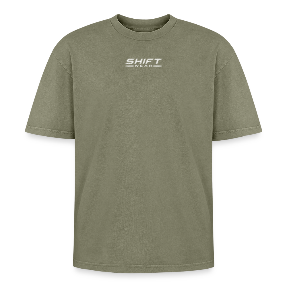 SHIFT Oversized Acid Wash Tee - Grün Acid Wash