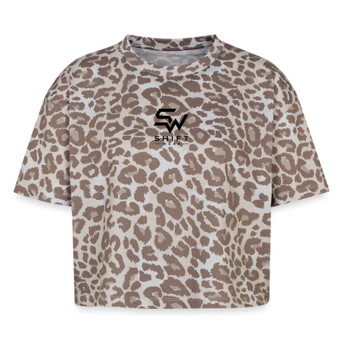 Boxy Leo Frauen Premium Organic T-Shirt - Leopard print