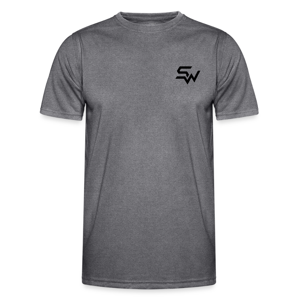 Männer Funktions-T-Shirt - dunkle Melange 