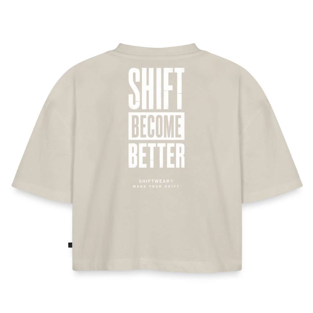 SHIFT Cropped Tee - Beige
