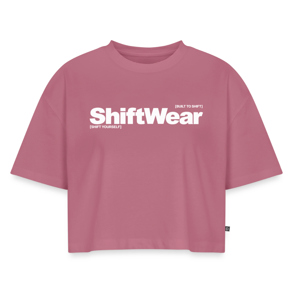 SHIFT Premium Oversized Cropped Tee - Mauve