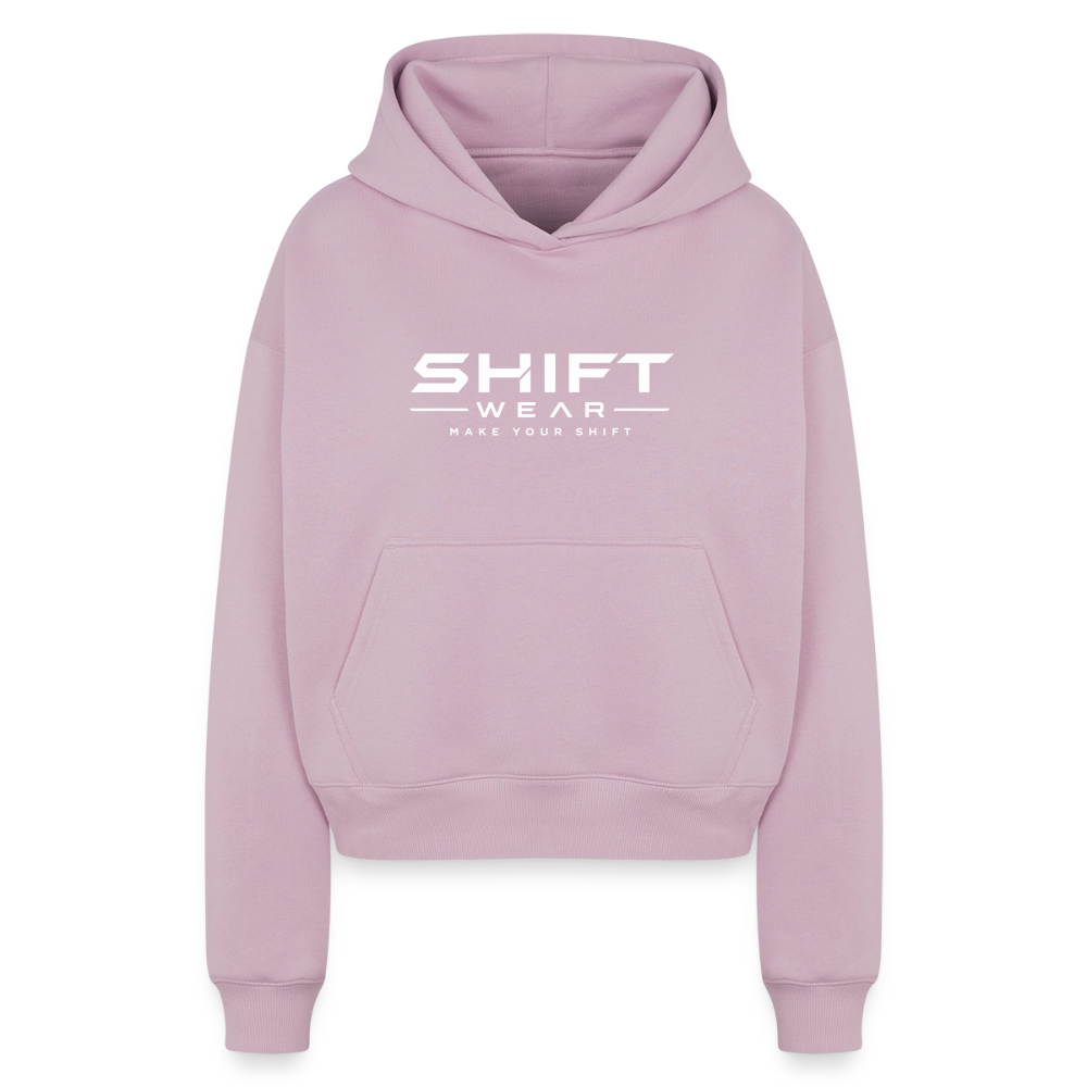 SHIFT Cropped Oversized Heavyweight Hoodie - Altrosa