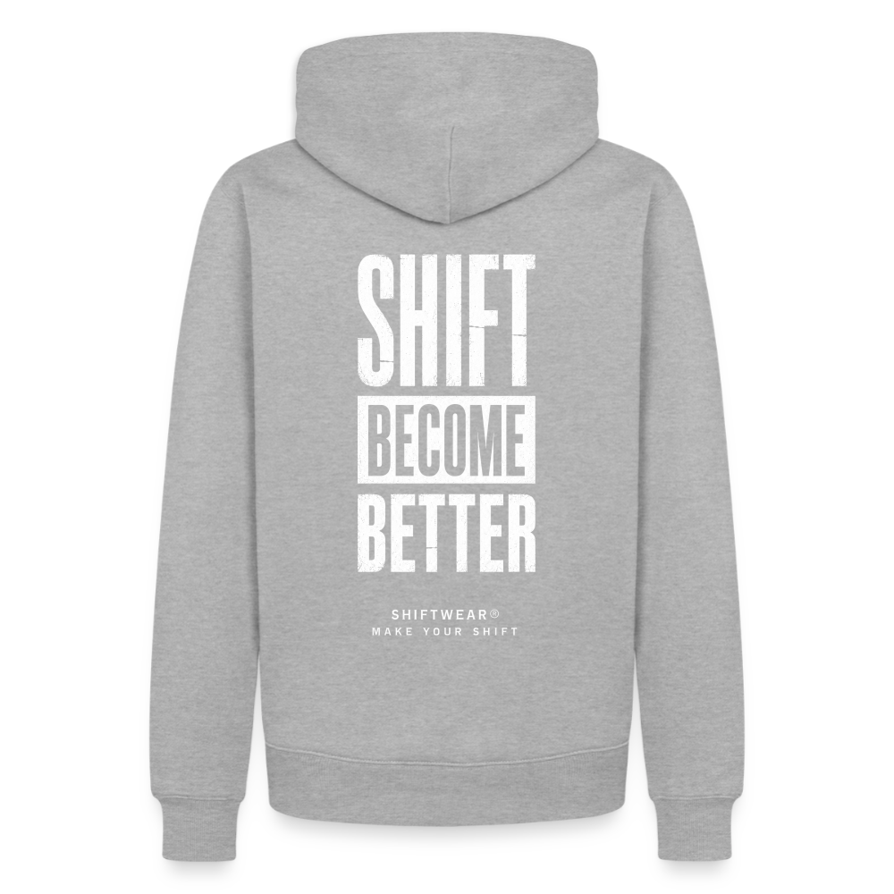 Männer Premium Hoodie - Grau meliert
