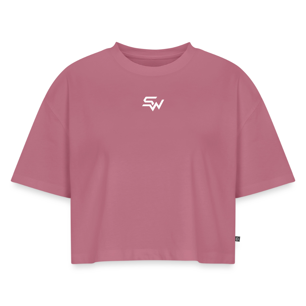 SHIFT Oversized Cropped Tee - Mauve