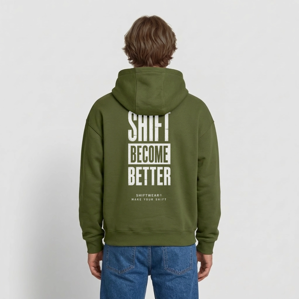SHIFT Oversized Heavyweight Hoodie - Khaki