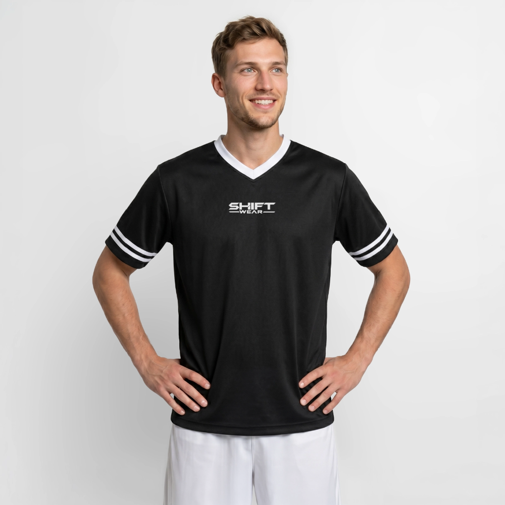 SHIFT Football Style Tee - Schwarz/Weiß