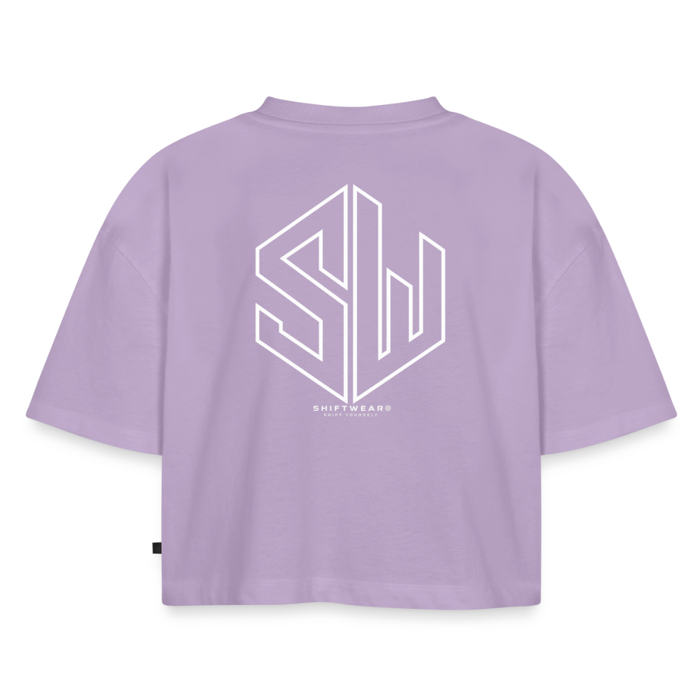 SHIFT Premium Oversized Cropped Tee - Lavendel