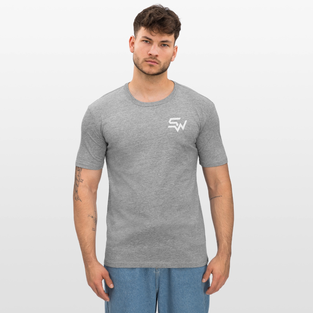 Männer Slim Fit T-Shirt - Grau meliert