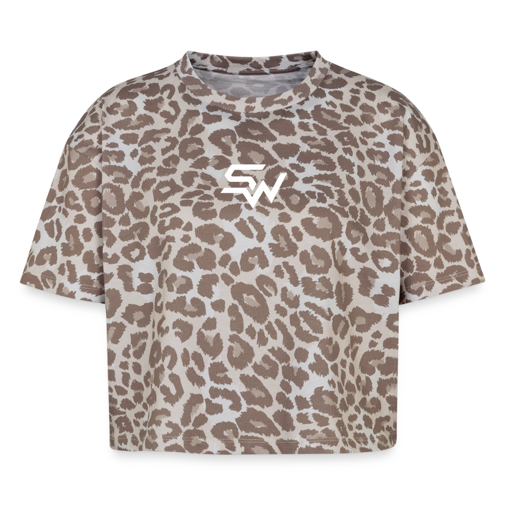 Boxy Leo Frauen Premium Organic T-Shirt - Leopard print