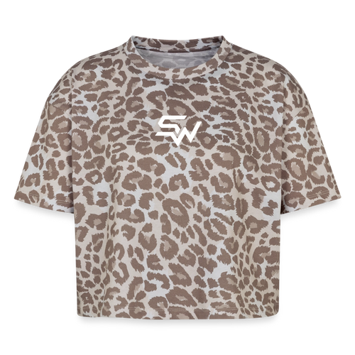Boxy Leo Frauen Premium Organic T-Shirt - Leopard print