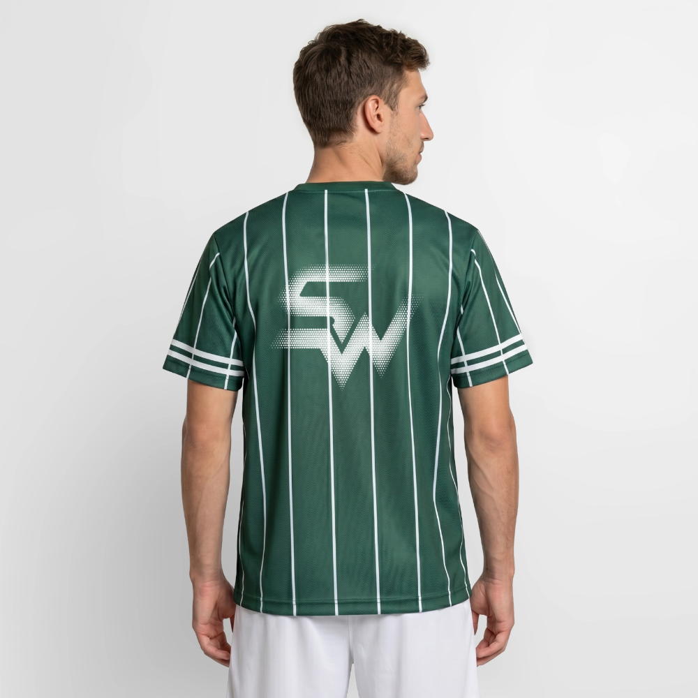 SHIFT Football Style Tee - Dunkelgrün/Weiß
