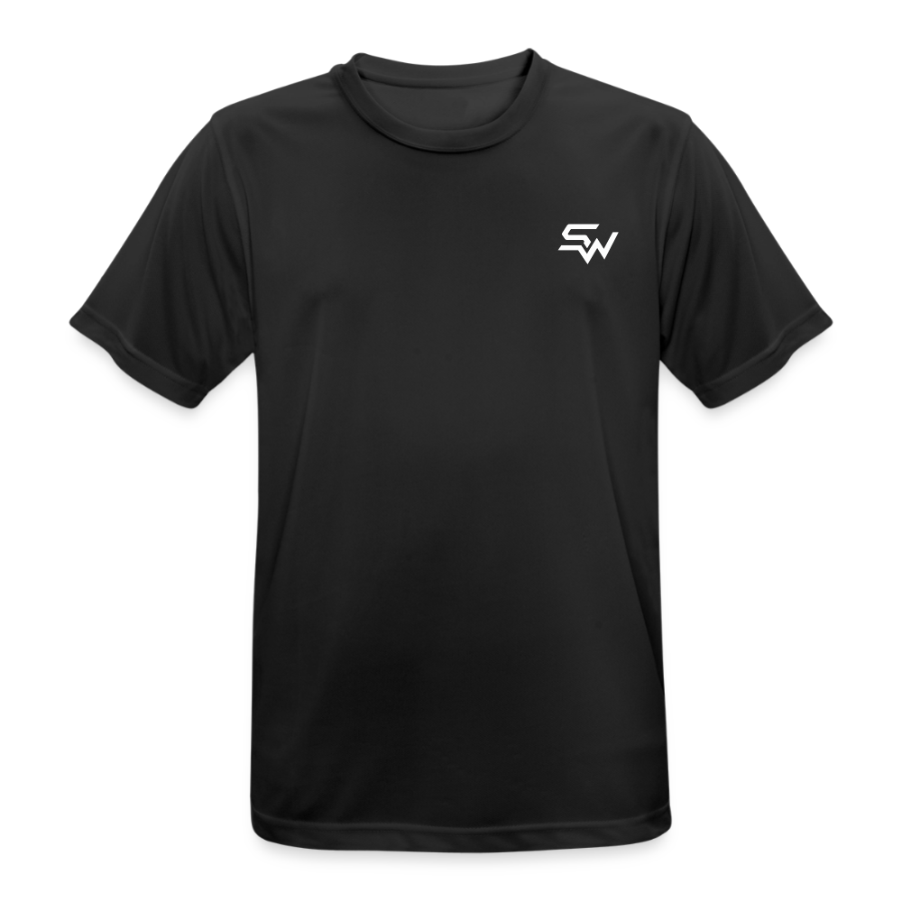 Männer T-Shirt atmungsaktiv - Schwarz