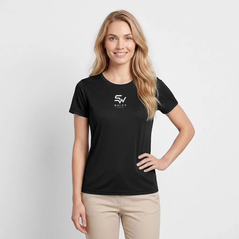 Frauen Funktions-T-Shirt - Schwarz