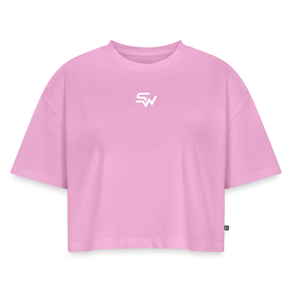SHIFT Cropped Tee - Verwaschenes Rosa