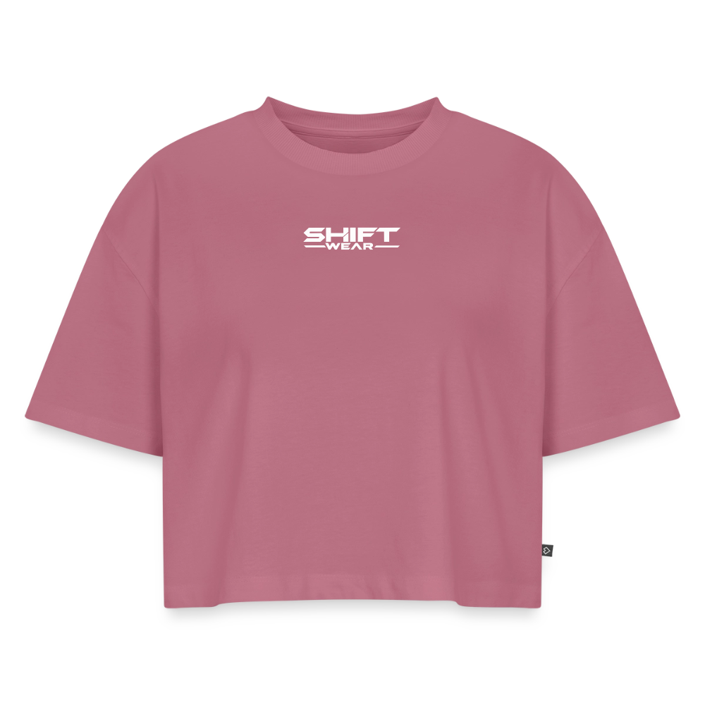 SHIFT Premium Oversized Cropped Tee - Mauve