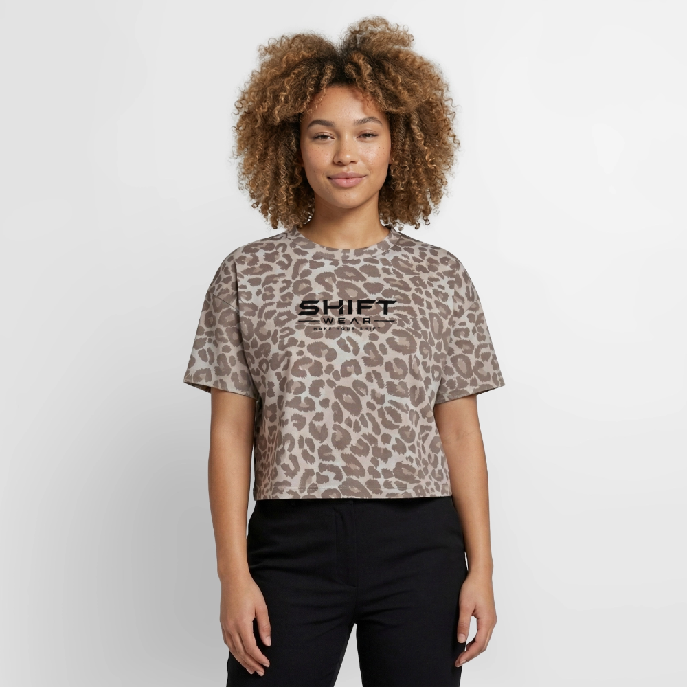 Boxy Leo Frauen Premium Organic T-Shirt - Leopard print