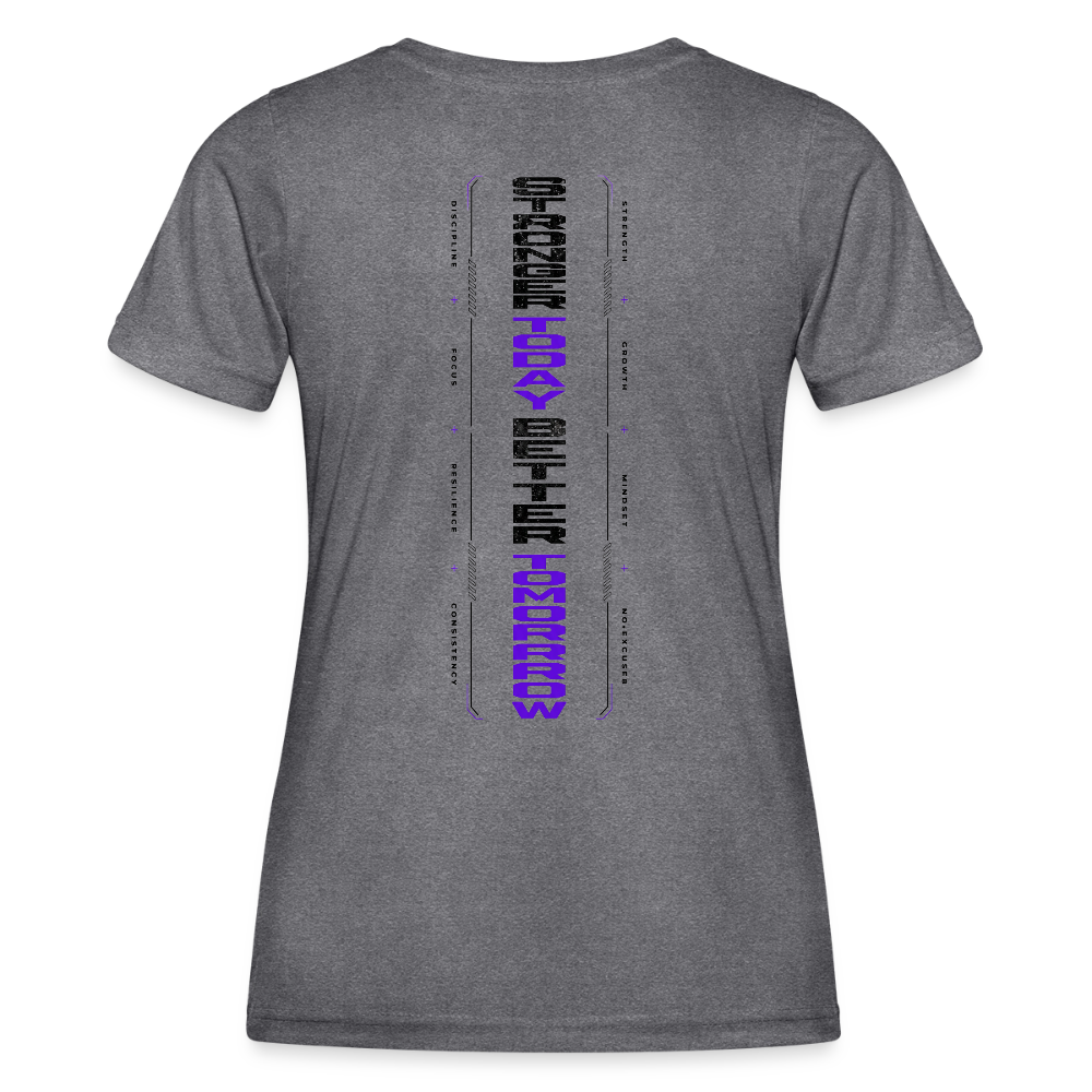 Frauen Funktions-T-Shirt - dunkle Melange 