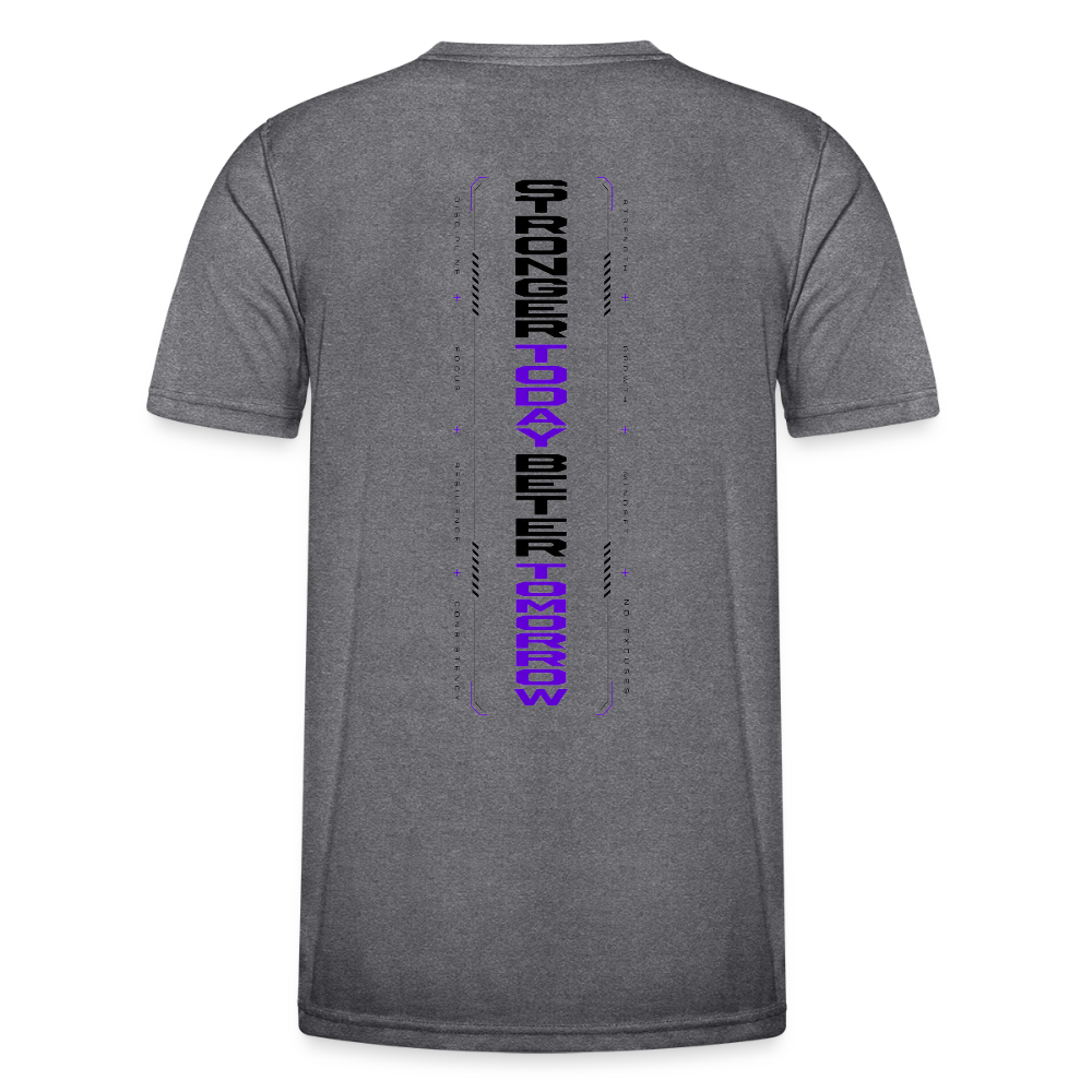 Männer Funktions-T-Shirt - dunkle Melange 