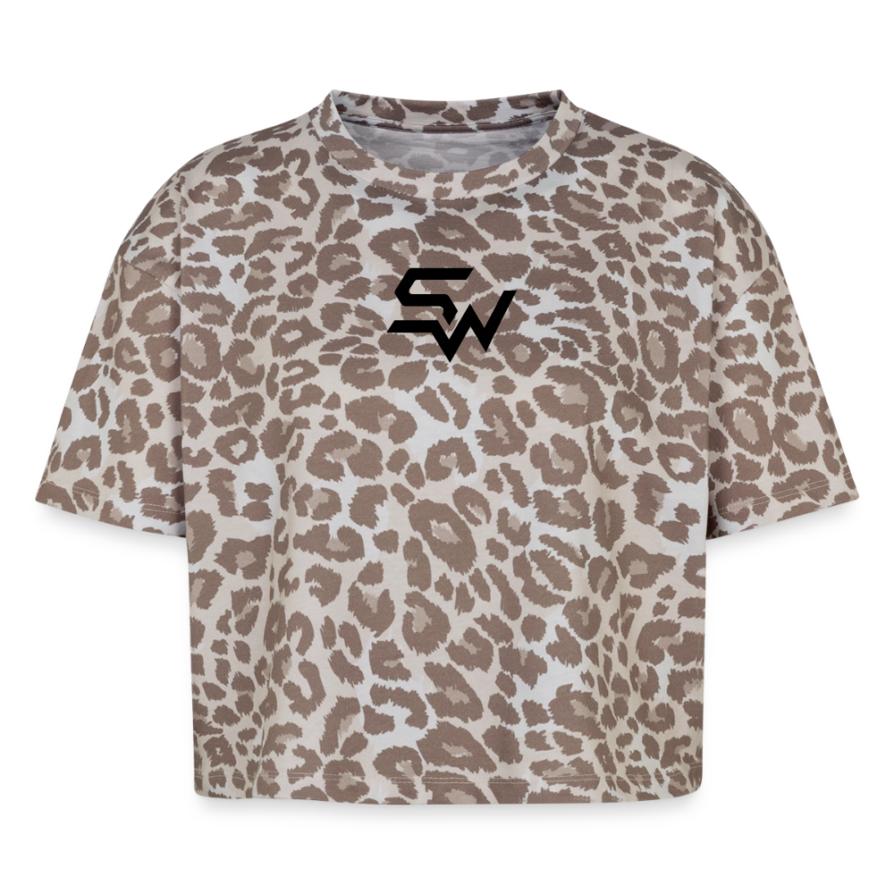 Boxy Leo Frauen Premium Organic T-Shirt - Leopard print