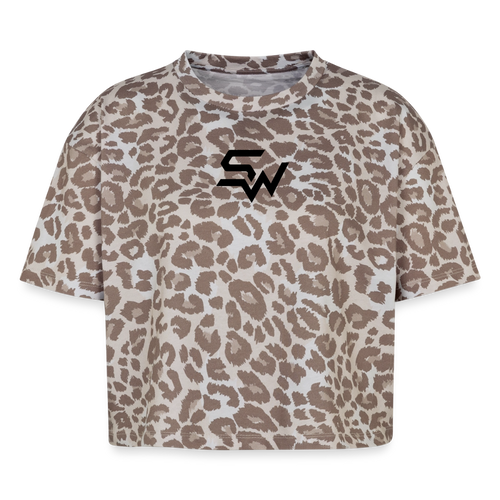 Boxy Leo Frauen Premium Organic T-Shirt - Leopard print