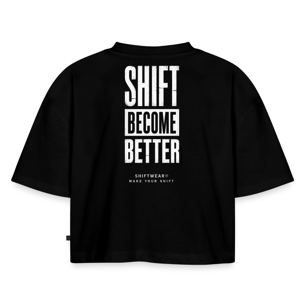 SHIFT Cropped Tee - Schwarz