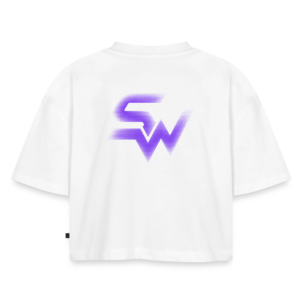 SHIFT Premium Oversized Cropped Tee - Weiß