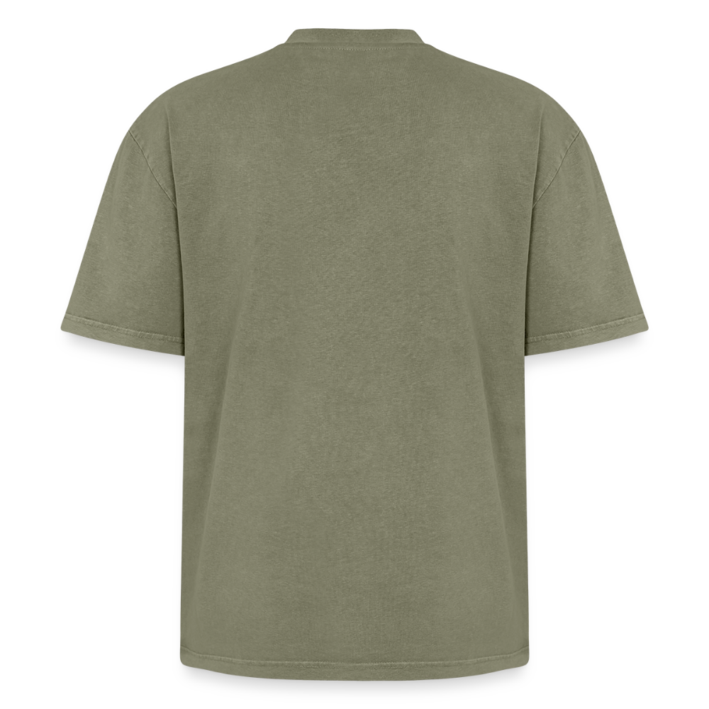 Oversized Unisex Premium Acid-Washed T-Shirt - Grün Acid Wash