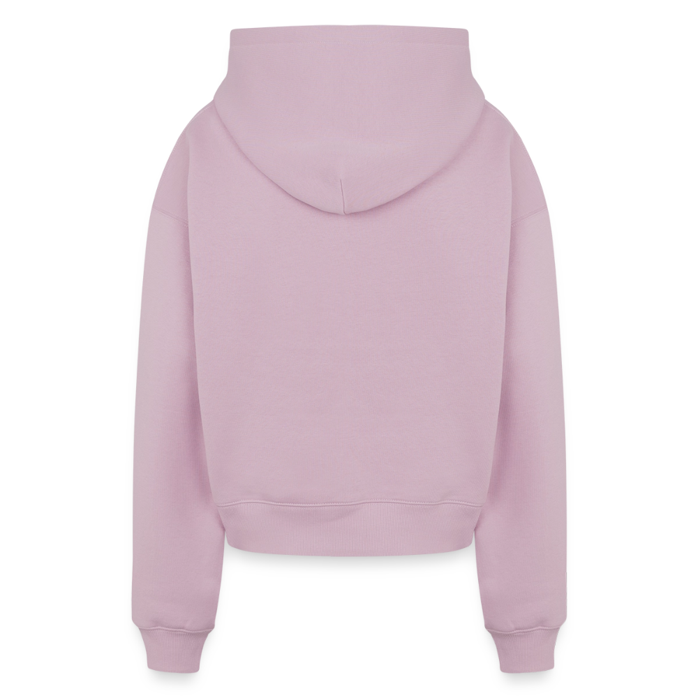 Frauen Oversized Cropped Hoodie - Altrosa