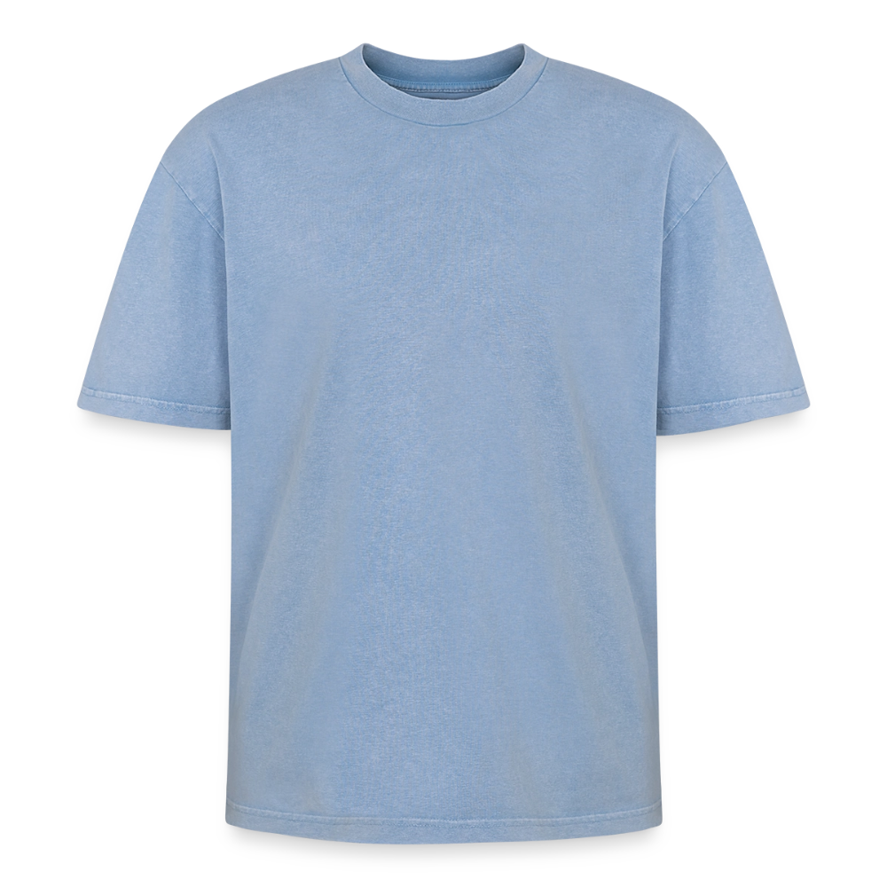 SHIFT Oversized Acid Wash Tee - Blau Acid Wash