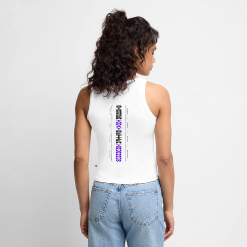 Cropped Frauen Organic Tank Top - Weiß