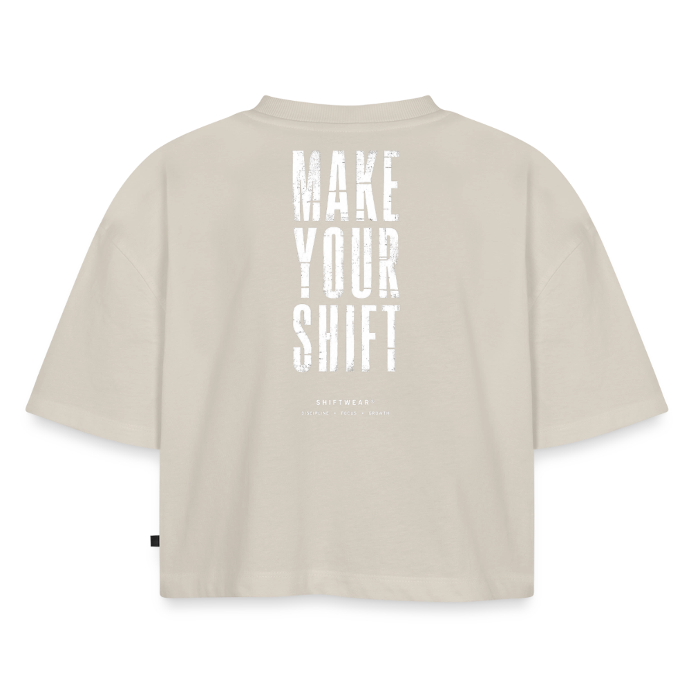 SHIFT Cropped Tee - Beige
