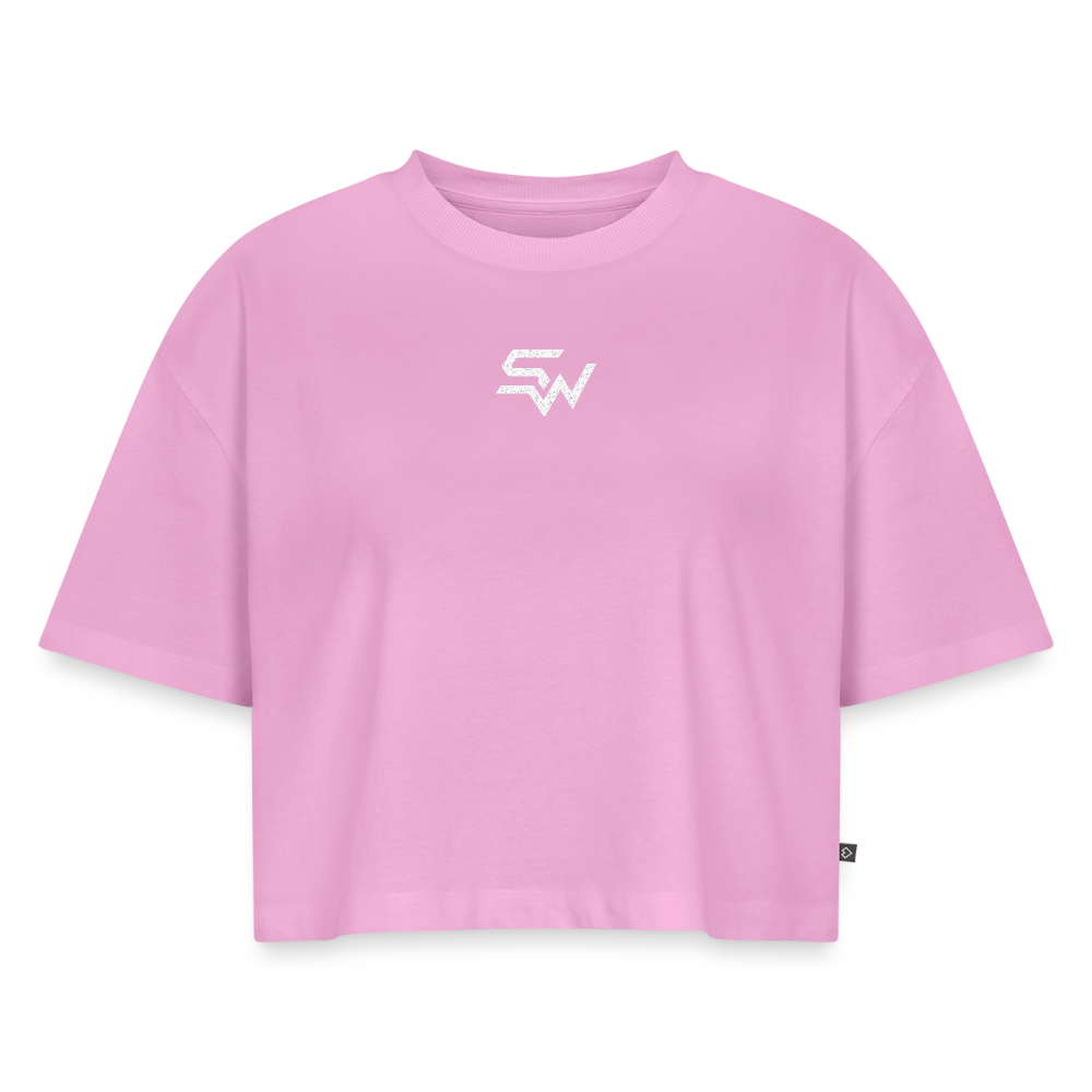 SHIFT Cropped Tee - Verwaschenes Rosa
