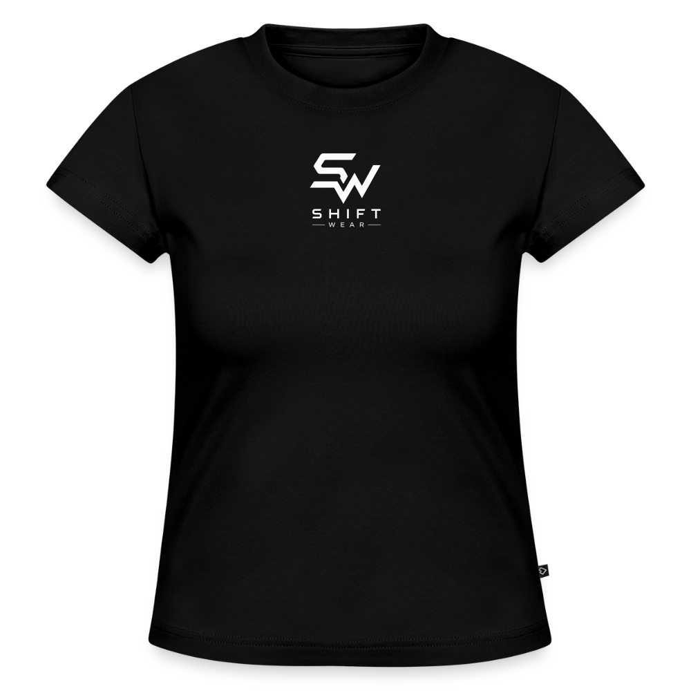 SLIM FIT Frauen Organic T-Shirt - Schwarz