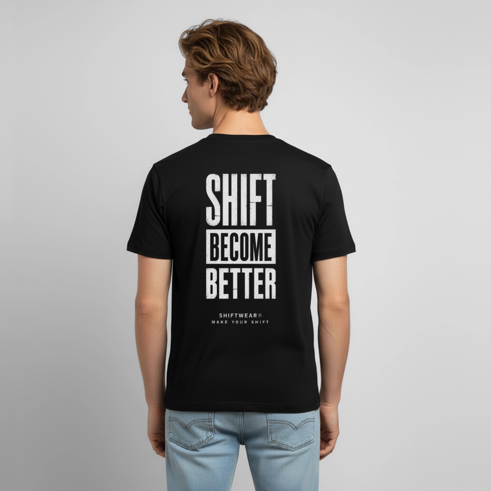 Männer T-Shirt atmungsaktiv - Schwarz