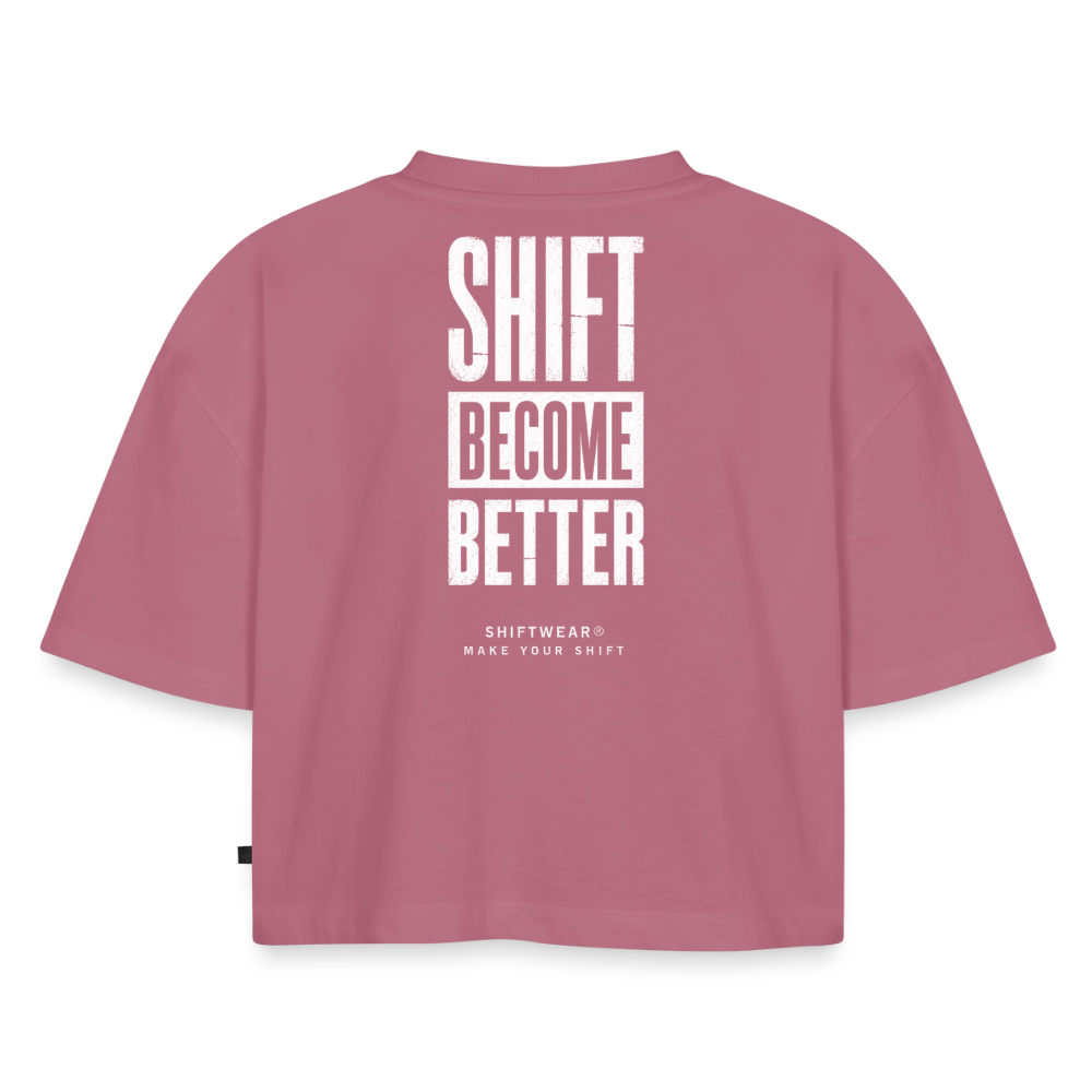 SHIFT Oversized Cropped Tee - Mauve