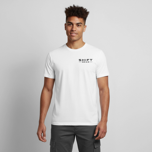 Männer T-Shirt atmungsaktiv - Weiß