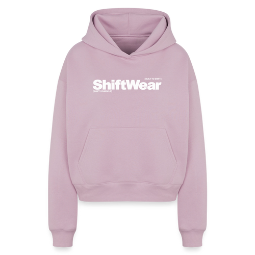 SHIFT Cropped Oversized Heavyweight Hoodie - Altrosa