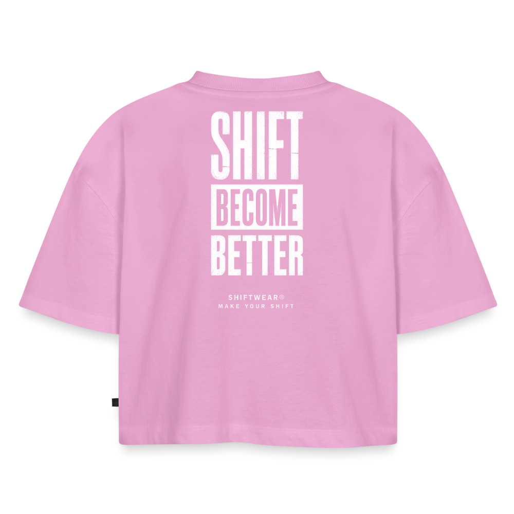SHIFT Cropped Tee - Verwaschenes Rosa