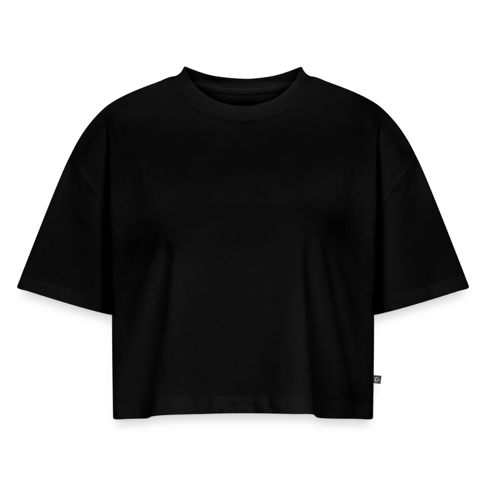 SHIFT Premium Oversized Cropped Tee - Schwarz