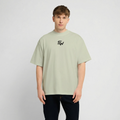 Oversized Heavyweight Unisex T-Shirt - Leichtes Salbeigrün 