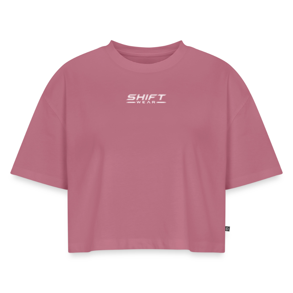 SHIFT Premium Oversized Cropped Tee - Mauve