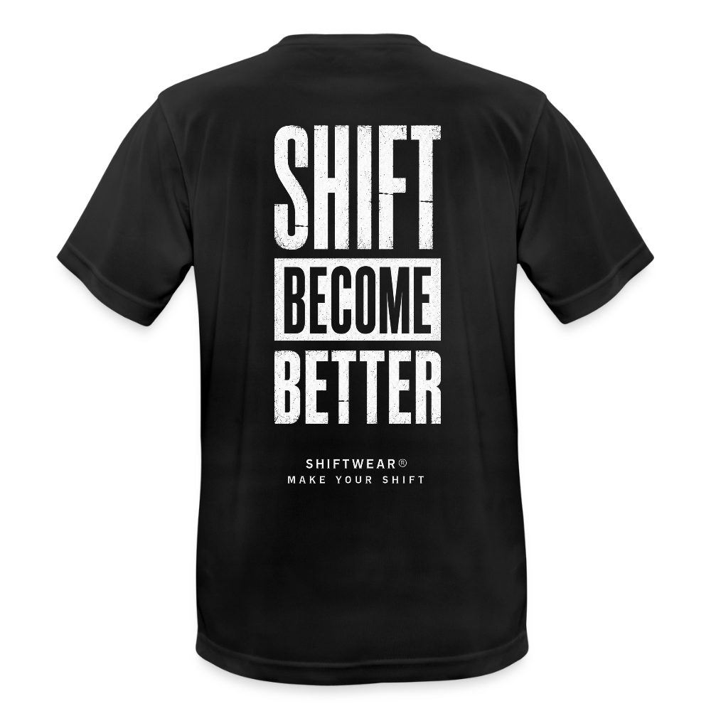 Männer T-Shirt atmungsaktiv - Schwarz