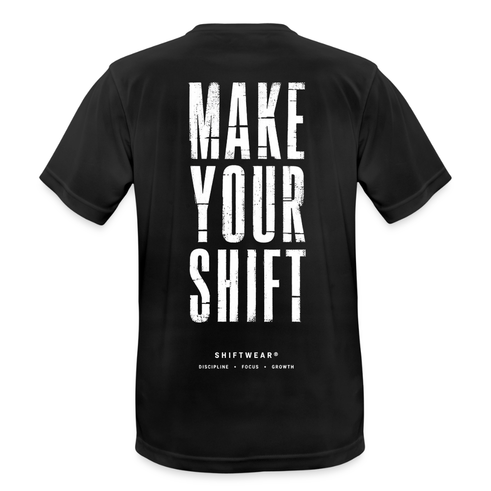Männer T-Shirt atmungsaktiv - Schwarz