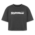 SHIFT Boxy Frauen Acid Wash Tee - Schwarz Acid Wash