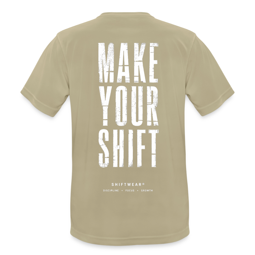 Männer T-Shirt atmungsaktiv - Sandbeige