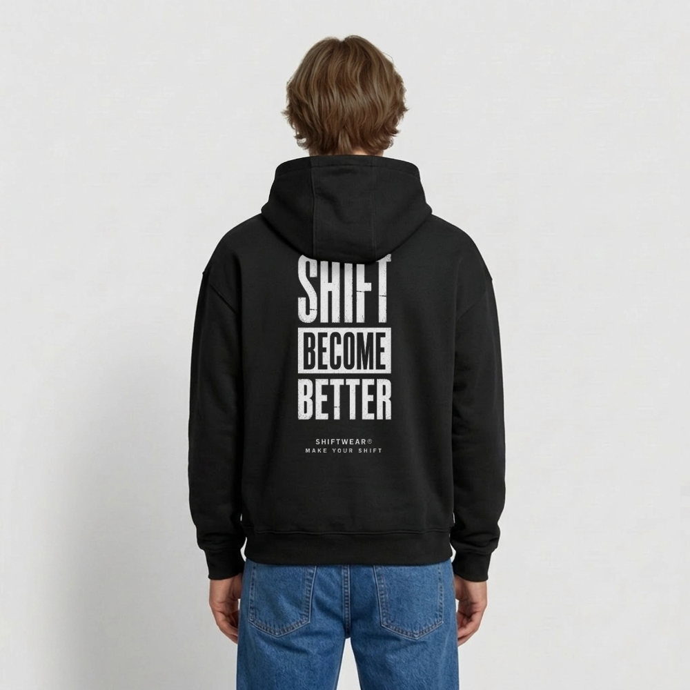 Männer Oversized Hoodie - Schwarz