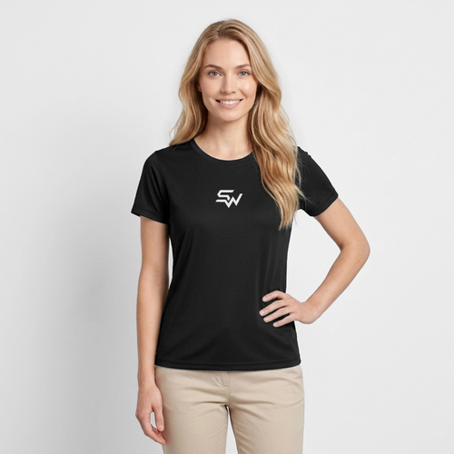 Frauen Funktions-T-Shirt - Schwarz