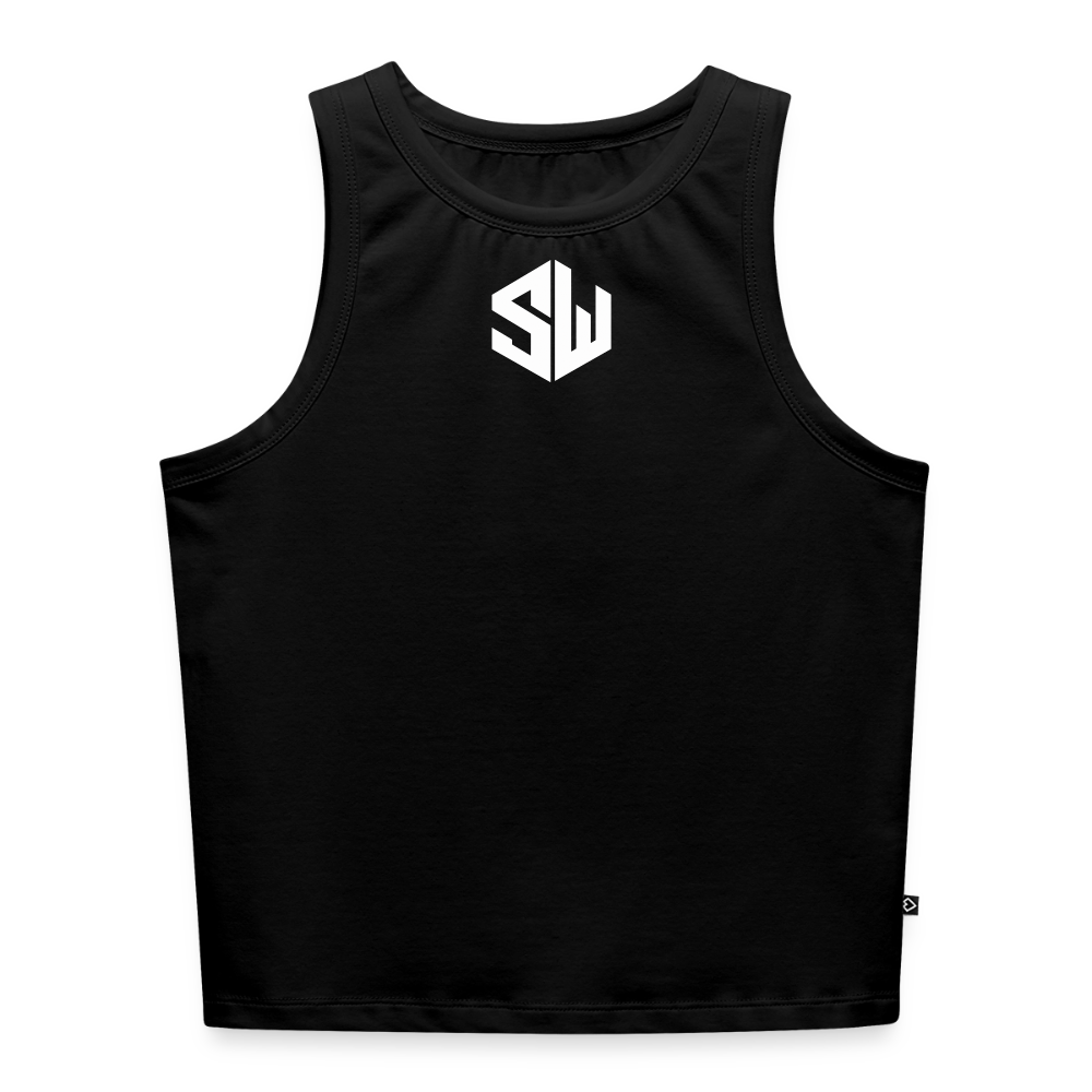 SHIFT Cropped Tank Tee - Schwarz