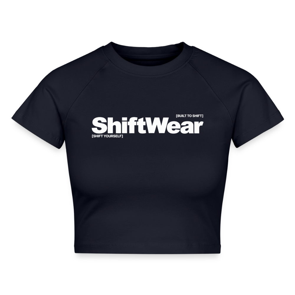 SHIFT Cropped Fit Tee - Navy